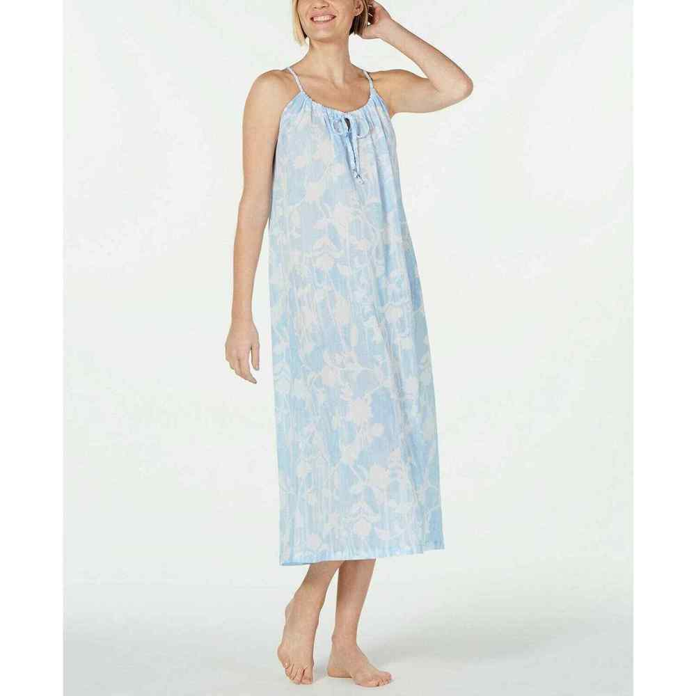 Charter Club Printed Cotton Nightgown, XSmall